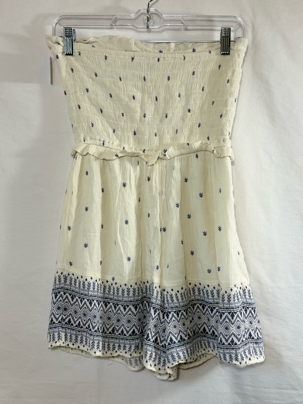 American Eagle Outfitters strapless smocked boho romper - Picture 4 of 5